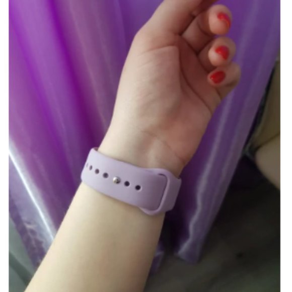 NEW Lavender  Silicone Band For Apple Watch - Picture 2 of 5